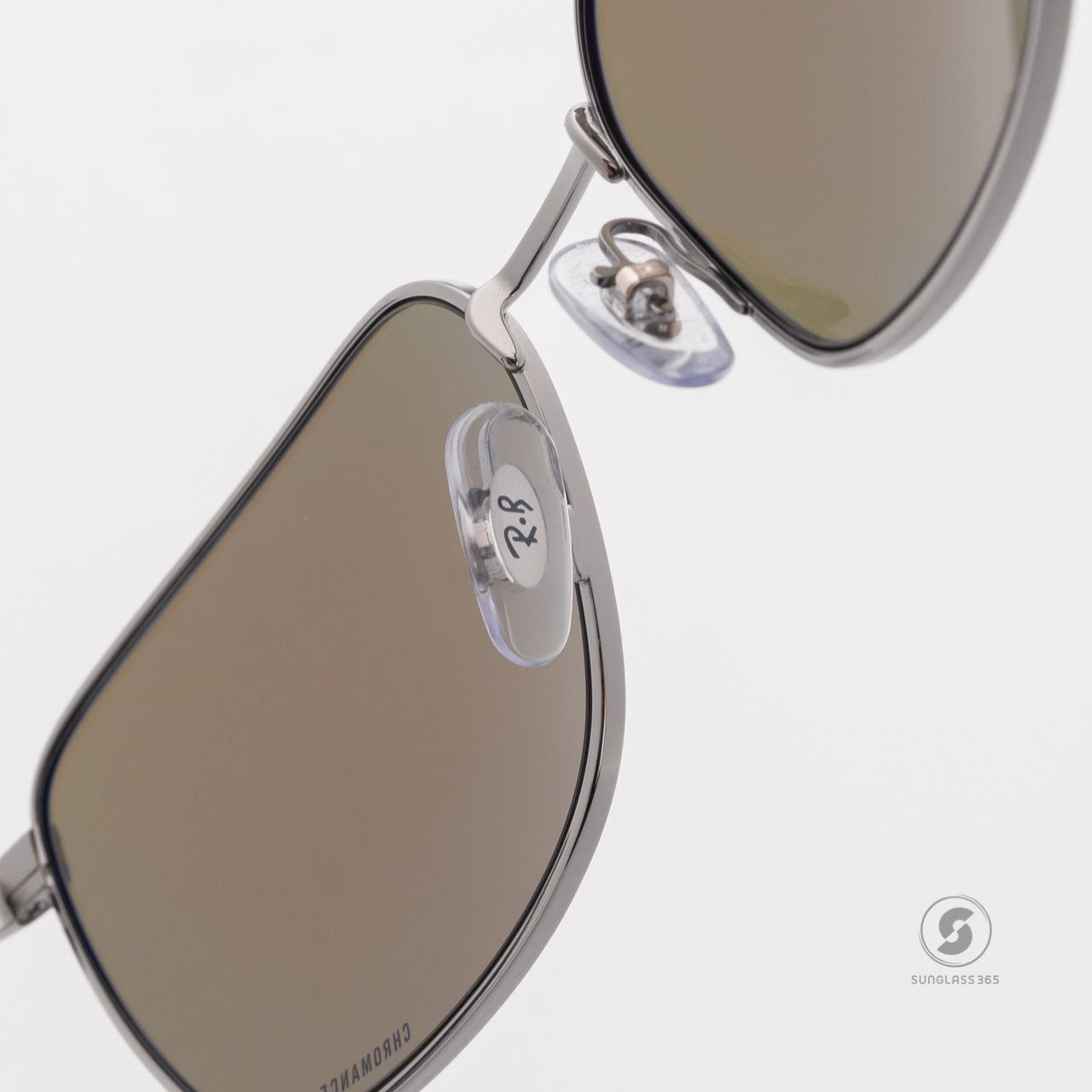 Ray Ban RB3684CH 004/4L Gunmetal Grey Blue Chromance Polarized