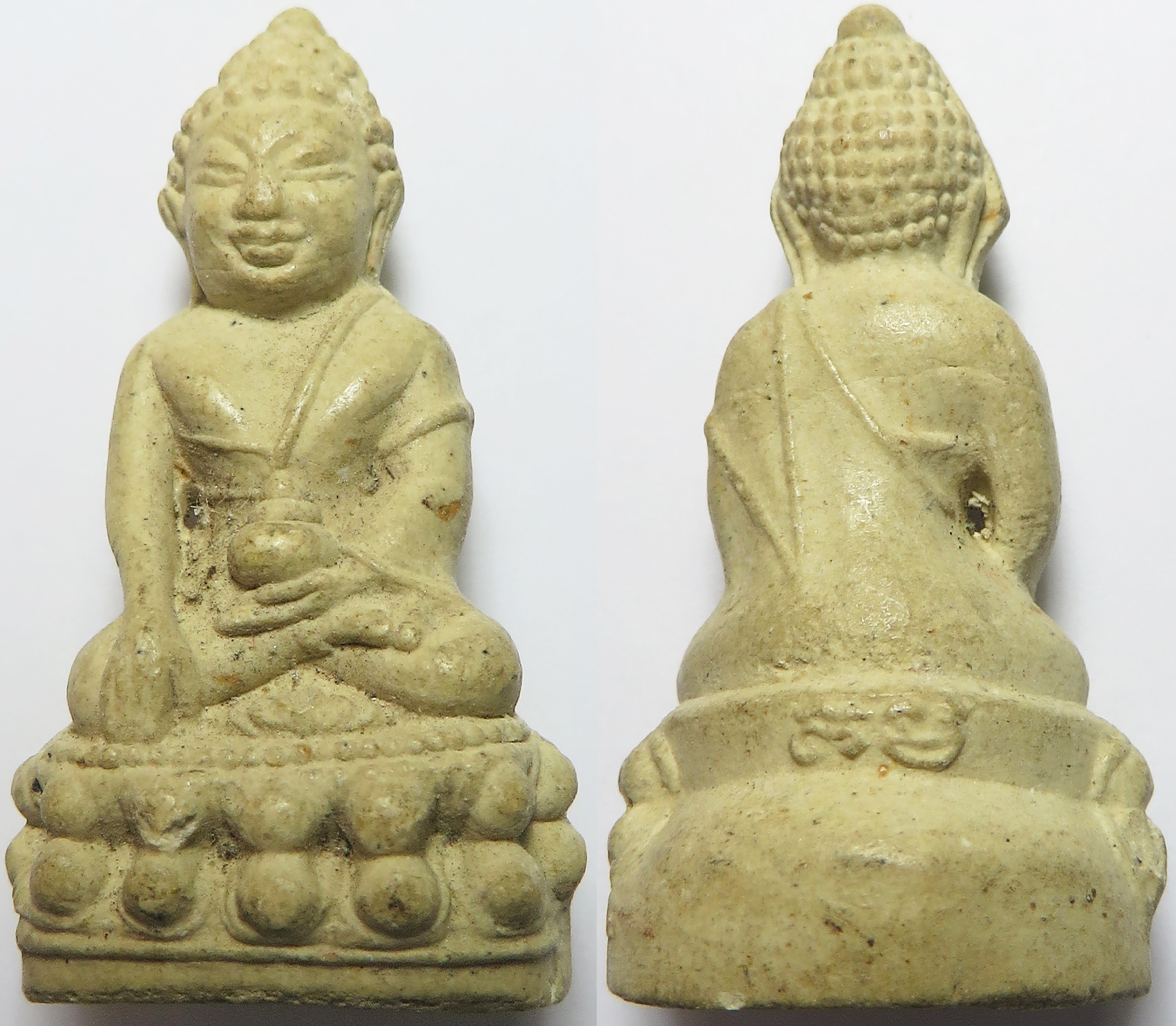3091 พระกริ่งใหญ่ (หายาก) วัดสุทัศนเทพวราราม (วัดสุทัศน์) จังหวัดกรุงเทพ ปั๊มโค๊ตหมึก พิธีไตรมาส สมโภชพระกริ่งใหญ่ เนื้อผงพุทธคุณ ปี 2534 (ส่งฟรี ทั่วประเทศ)