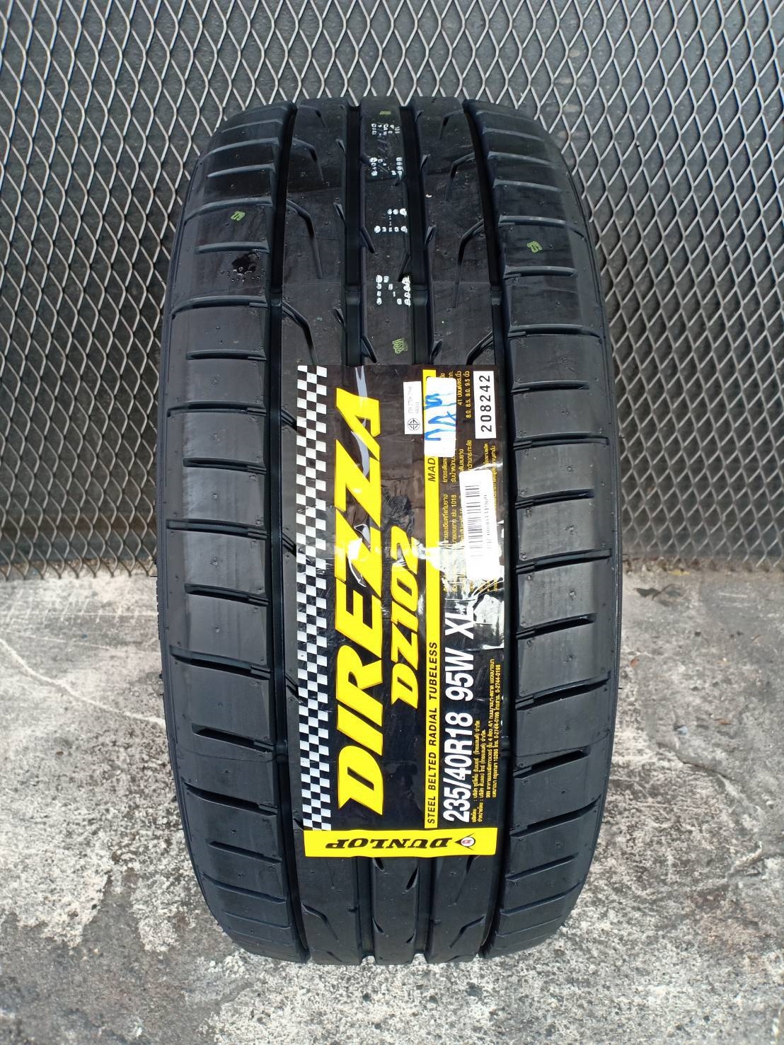 #แนะนำยางใหม่ #คุณภาพดีเยี่ยม #ราคาสุดคุ้ม #DUNLOP_DIREZZA_DZ102 235/40R18 ปี19