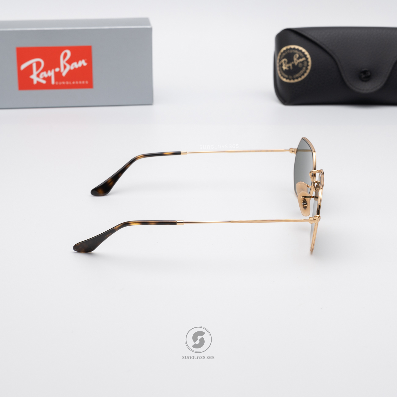 RayBan Octagonal RB3556N 001 Gold