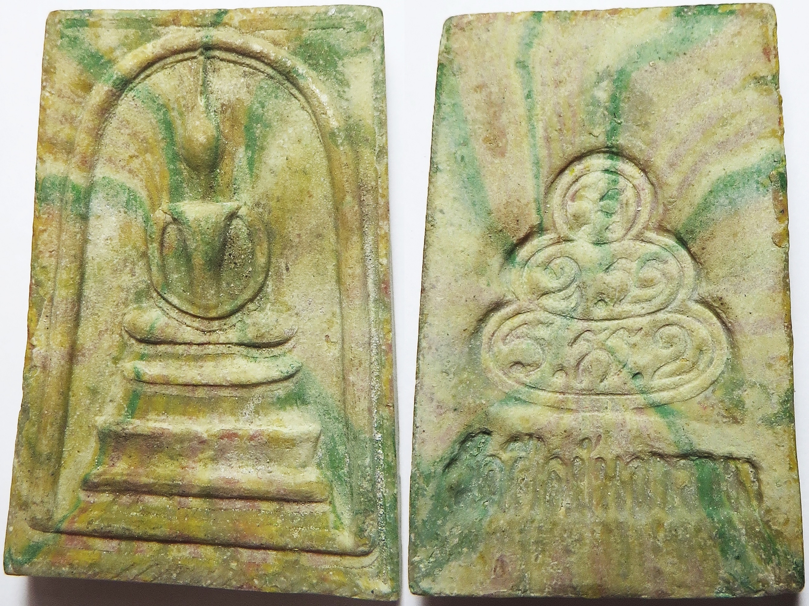 669 (9) พระสมเด็จ เจ้าคุณนรฯ วัดเทพศิรินทร์ ออก วัดศีลขันธาราม (ศีลขันธ์) จังหวัดอ่างทอง ปี 2513 เนื้อผงเกสร
