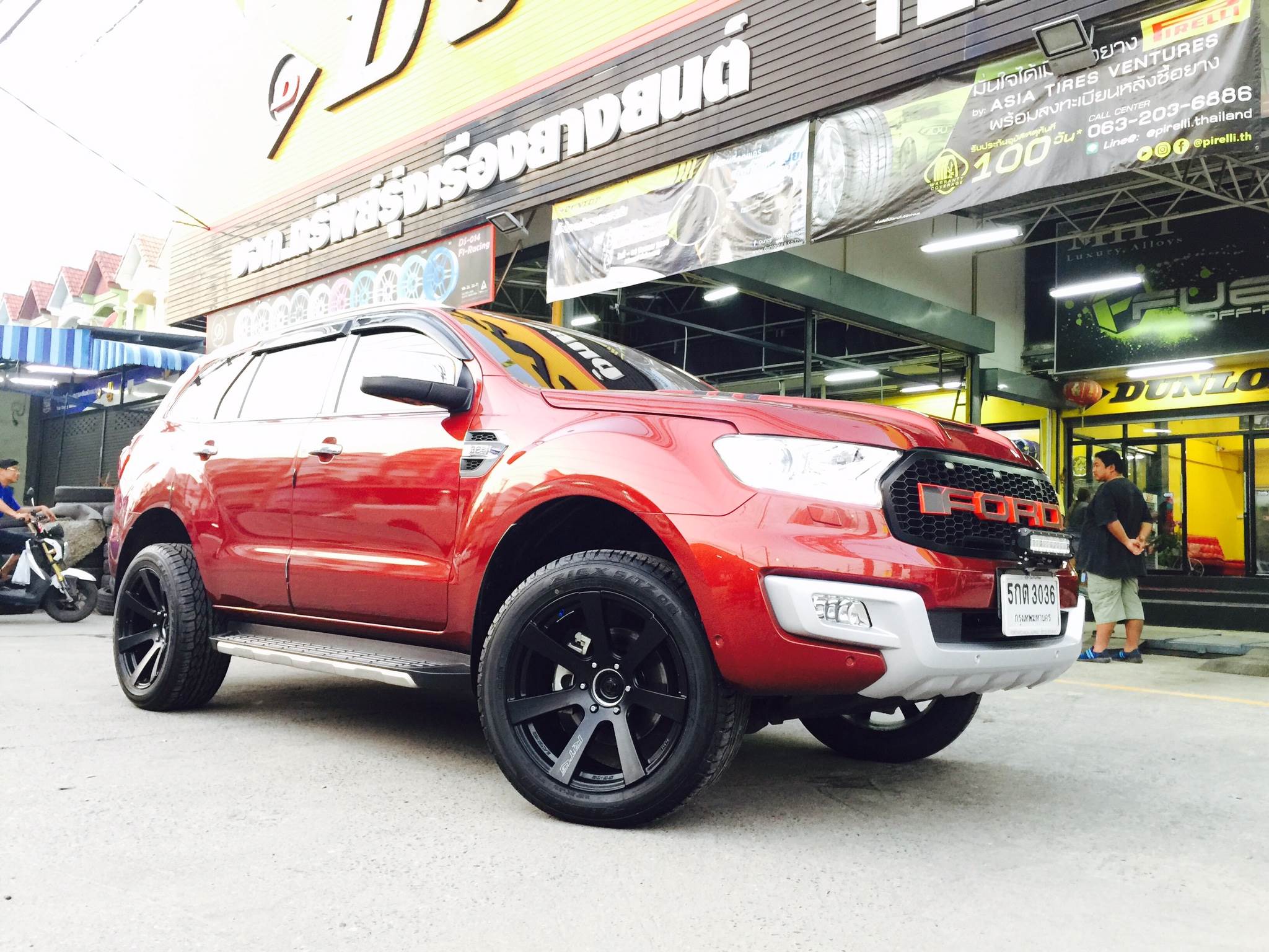 ล้อแท้ LENSO RTG ขอบ18พร้อมยางFALKEN ราคาถูก