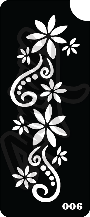 SET 10 Stencil บล็อกสติกเกอร์ รอยสักกากเพชร เพ้นท์กากเพชร กลิตเตอร์ Funique สติ๊กเกอร์ แบบลาย DIY งานประดิษฐ์