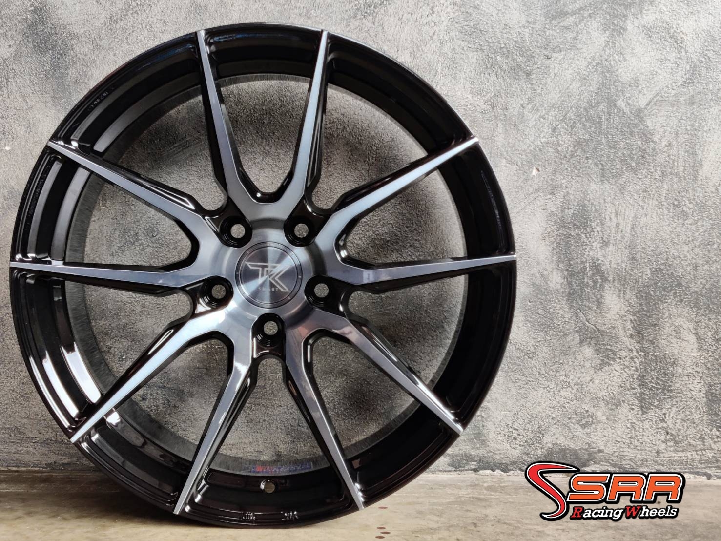 TK-SMART : TMF102 18X8.5 5X114.3 32 P/BRUSH/CL-BLACK (หน้าชาร่องดำ)