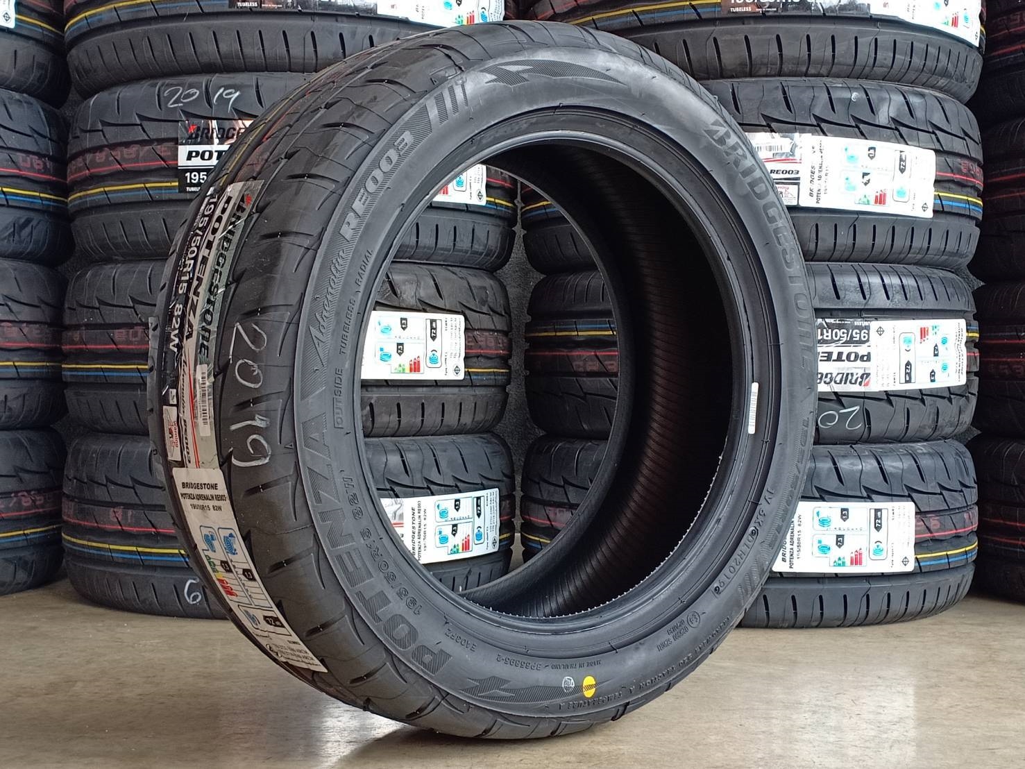 ยางมาใหม่ BRIDGESTONE RE003 195/50-15 ปี19 ราคาพิเศษ