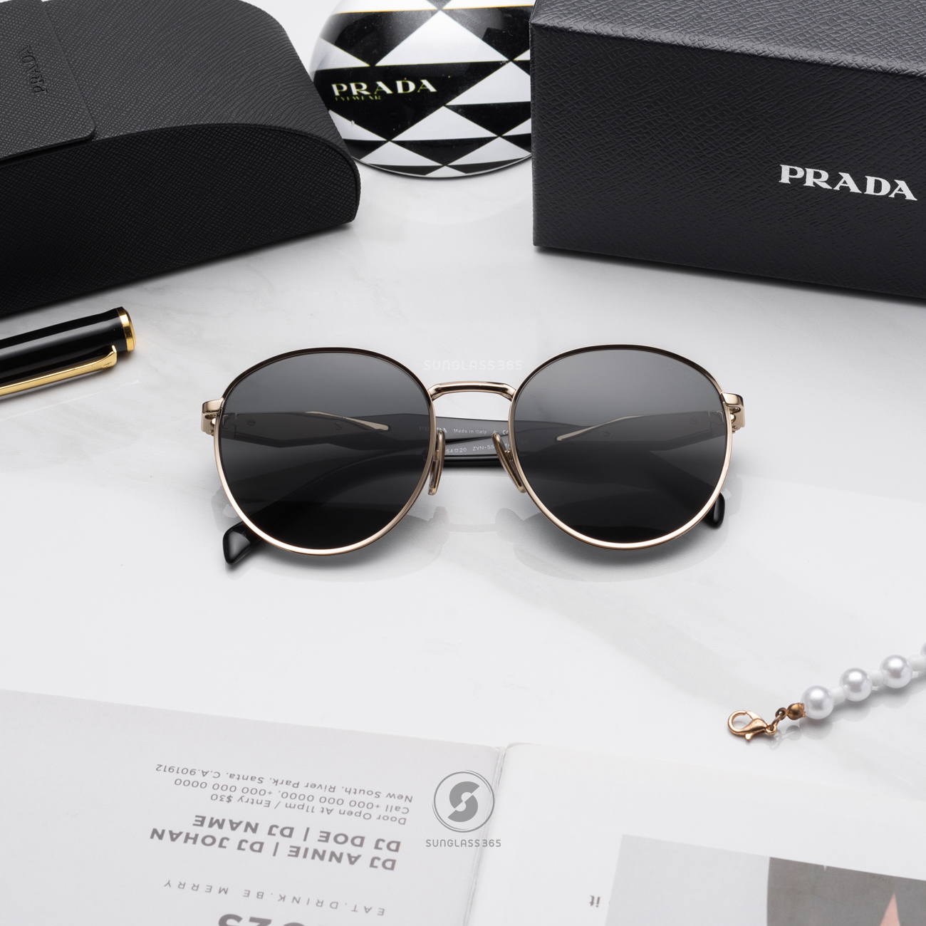 PRADA PR56ZS ZVN5S0 Pale Gold