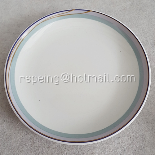 ชุดแก้วชากาแฟ และจานรองแก้ว Noritake ลายเส้นดำและแถบเทา-ฟ้า สายการบินญี่ป่น (JAL)