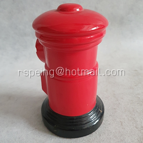 กระปุกออมสิน เซรามิค ตู้ไปรษณีย์ญี่ปุ่นสีแดง