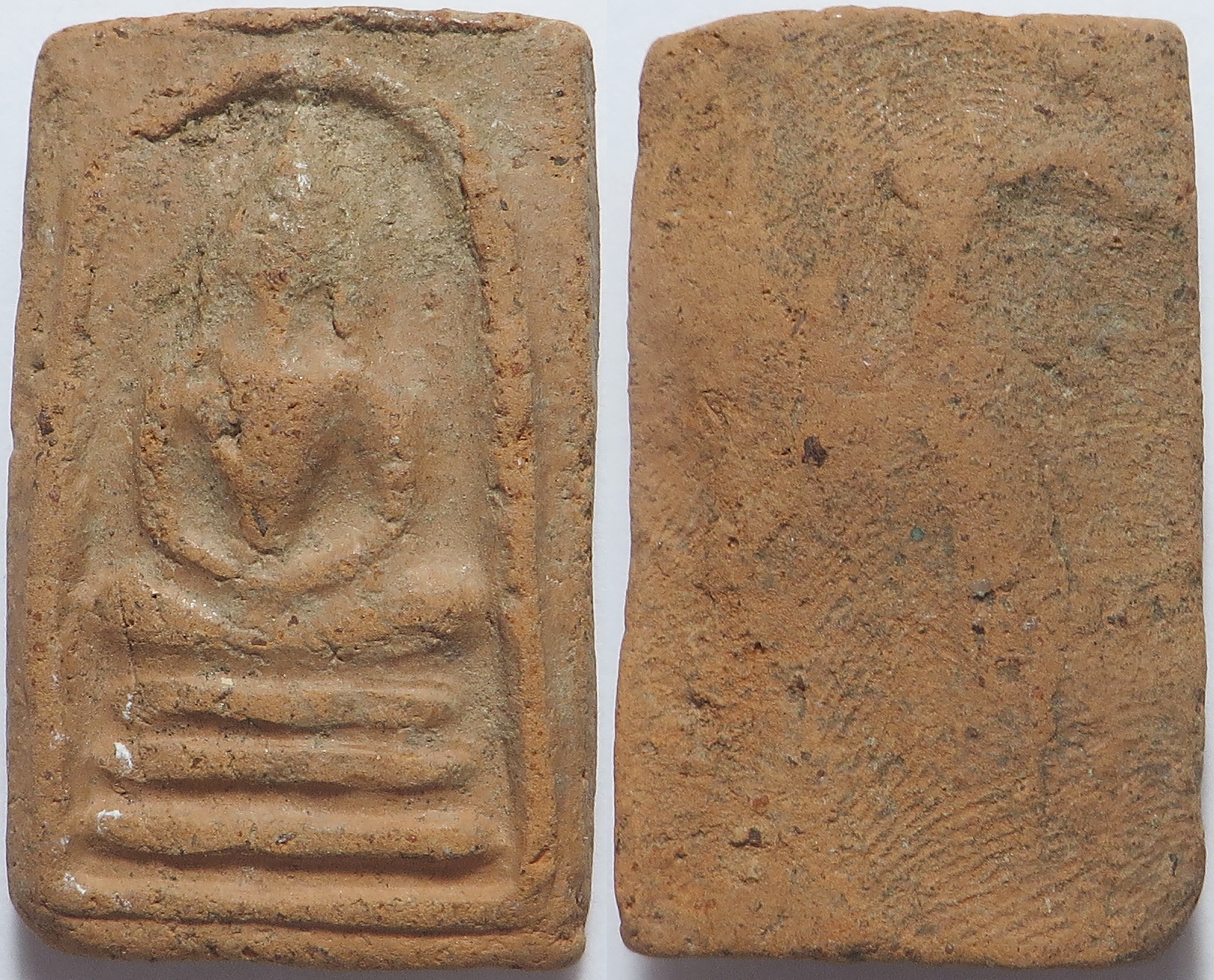 3291 พระสมเด็จ หลวงปู่เหมือน วัดบางกอบัว จังหวัดสมุทรปราการ ปี พ.ศ.2489 เนื้อดินเผา