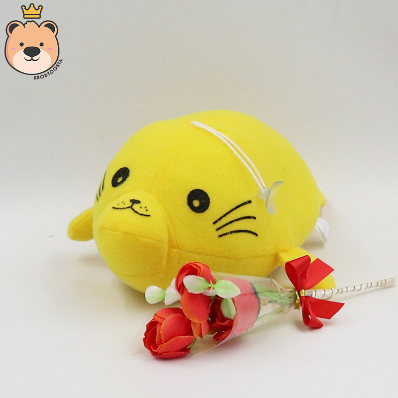 เซ็ตเซอร์ไพรส์ ตุ๊กตา แมวน้ำ อุ๋งๆ size 8นิ้ว สี [ เทา,เหลือง , ชมพู ,สีชา ] พร้อมเม็ดโฟมคละสี น่ารัก กล่องเปิดฝาเล็กกว่าครึ่งAขาว (ส่งด่วน)