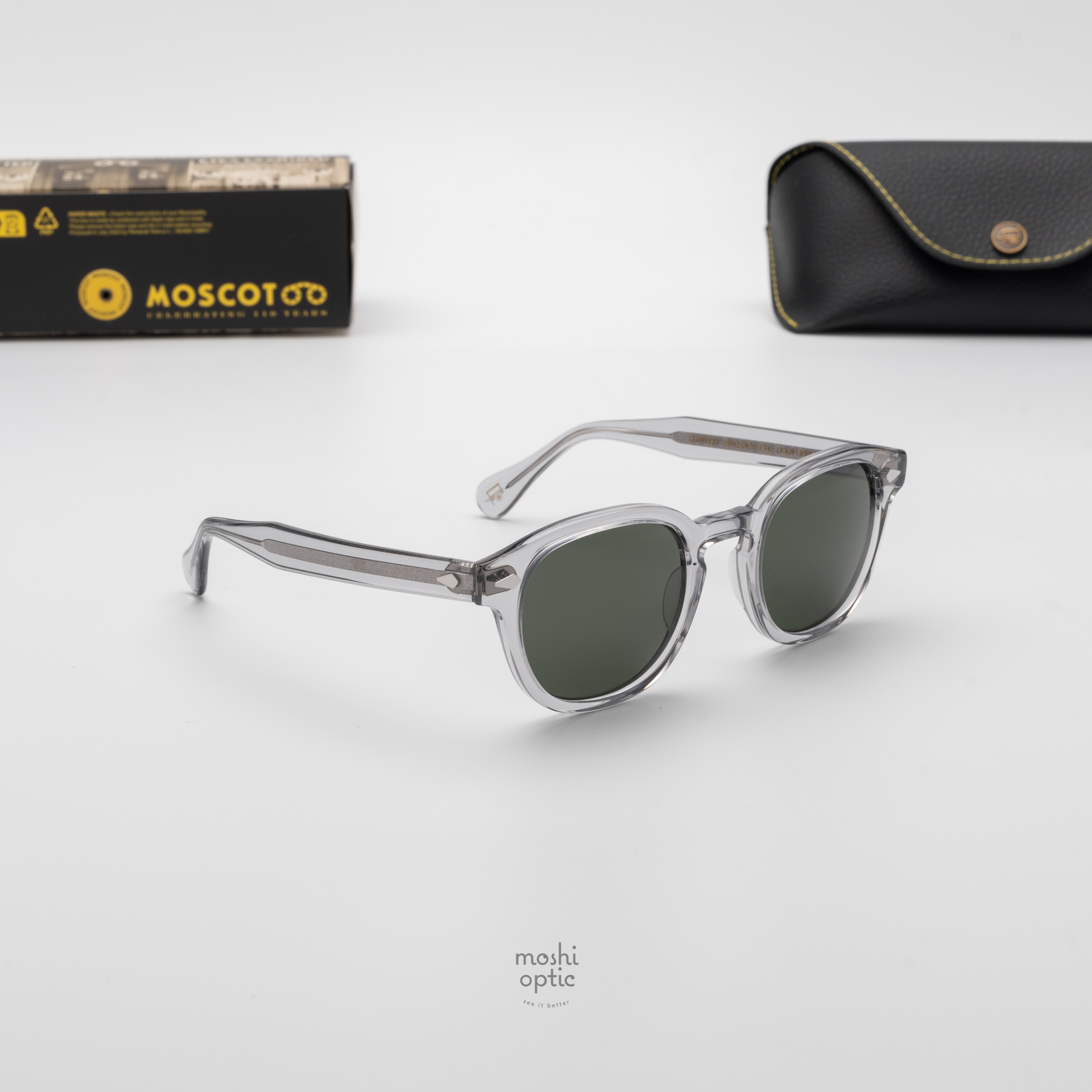 แว่นกันแดด Moscot Sun Lemtosh Light Grey G-15