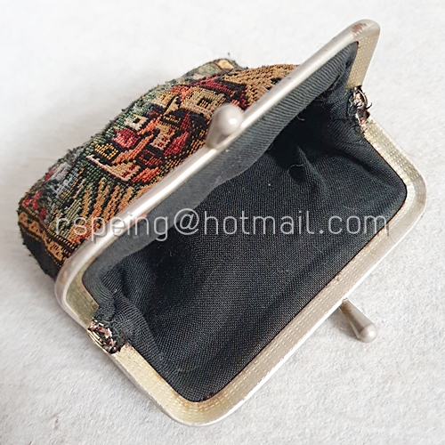 กระเป๋าสตางค์ผ้าปักลาย งานเก่า สไตล์วินเทจ