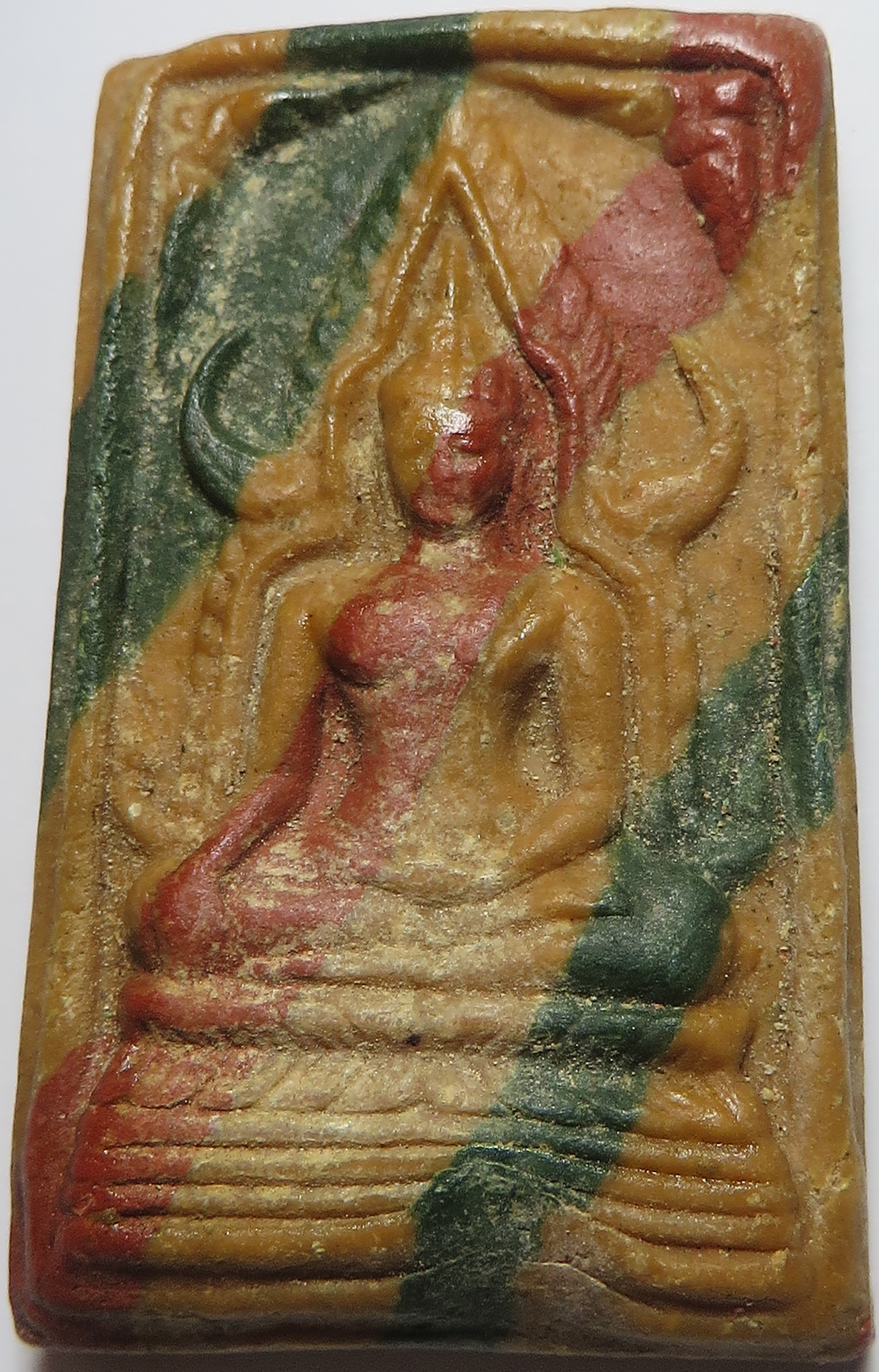 247 (1) สมเด็จสายรุ้ง พระพุทธชินราช วัดถ้ำสาริกา จ.ราชบุรี เนื้อผงเกสร (รับประกัน พระแท้ + ส่งฟรี)
