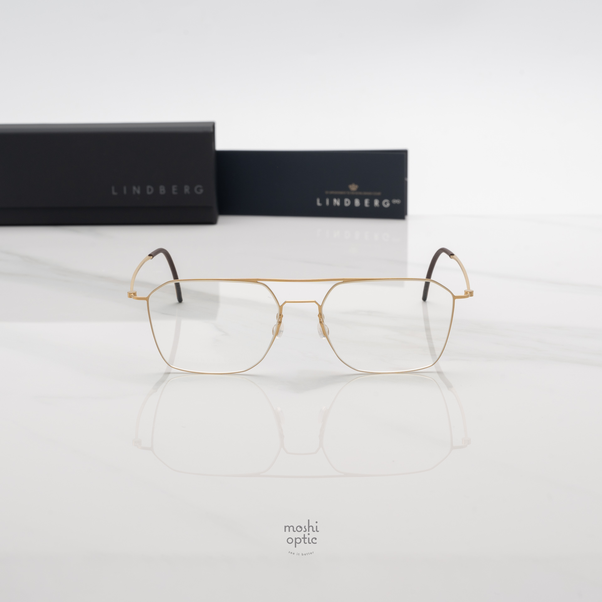 แว่นสายตา Lindberg Thintanium 098 15E2B T850 GT