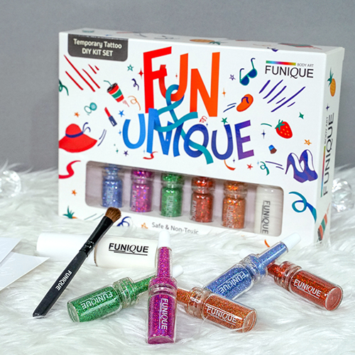 ชุดเพ้นท์กลิตเตอร์แทททู เพ้นท์หน้า เพ้นท์ตัว glitter tattoo FA503