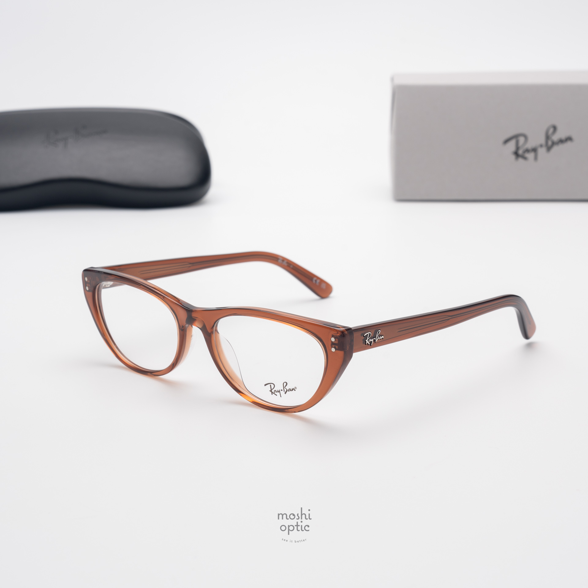 Ray-Ban RX5449D 8201 Transparent Brown