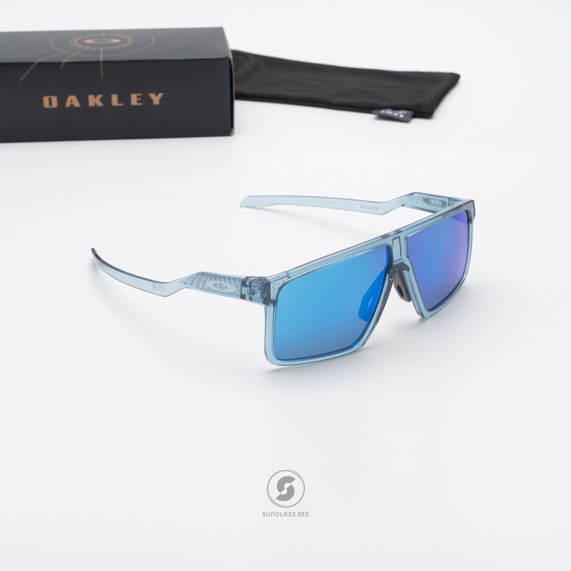OAKLEY Helux OO9285-08 Transparent Stonewash Prizm Sapphire