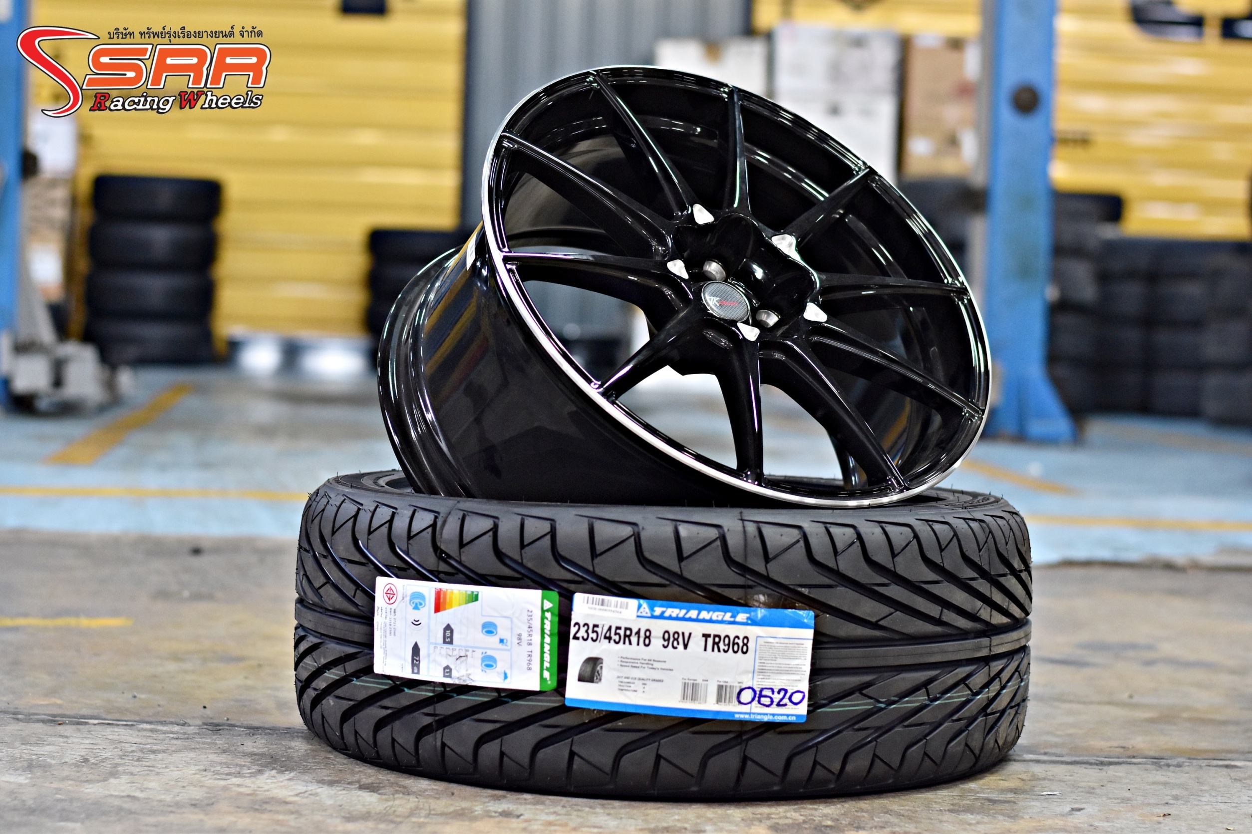 Promotion ล้อFlowforming พร้อมยาง TRIANGLE ขอบ18