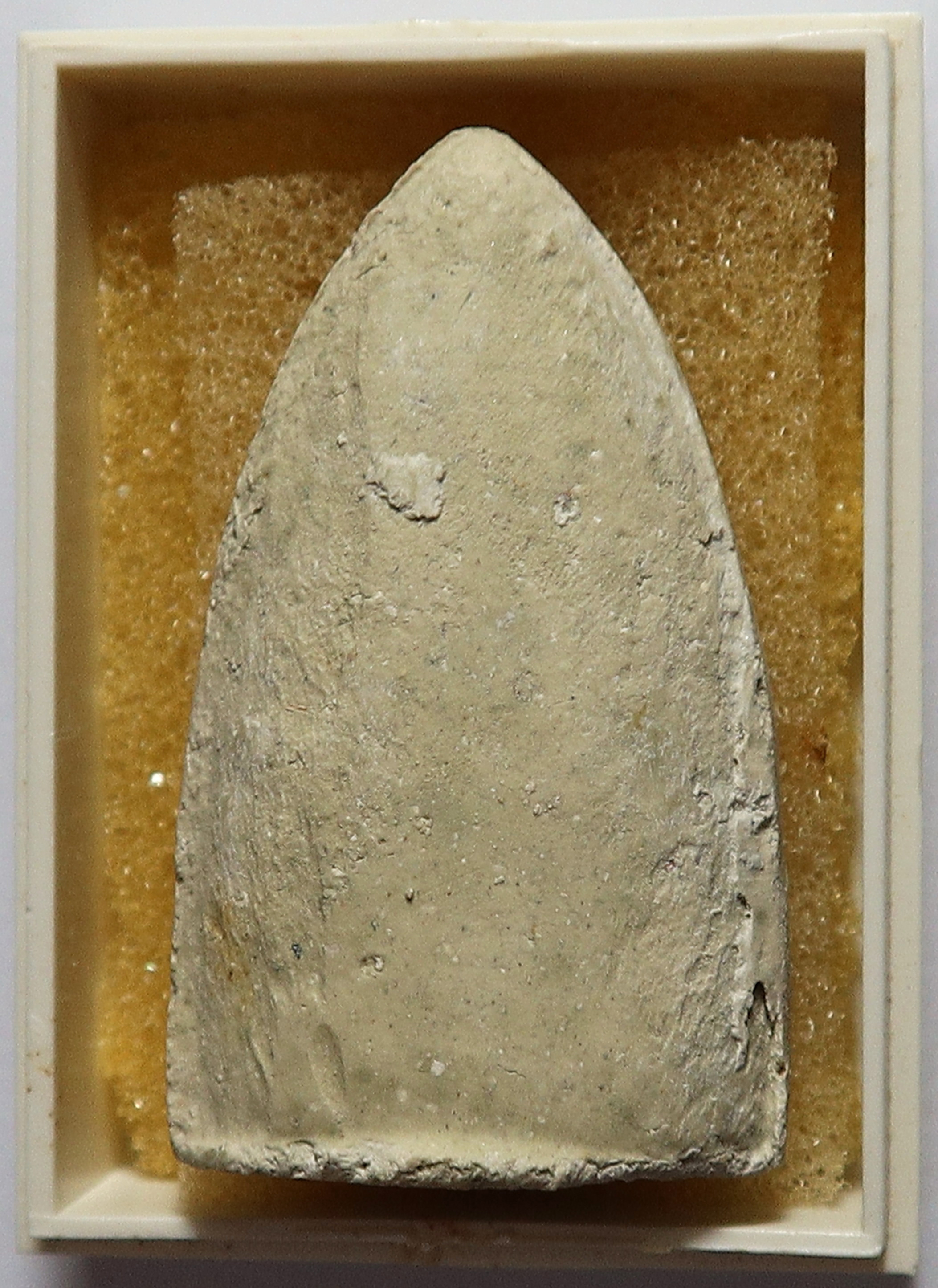 1707 หลวงปู่ทวด วัดประสาทบุญญาวาส รุ่นบูรณะโบสถ์ ปี 2530 เนื้อผง ผสมมวลสารเก่า เนื้อขาว นิยม องค์นี้ มวลสารมาก