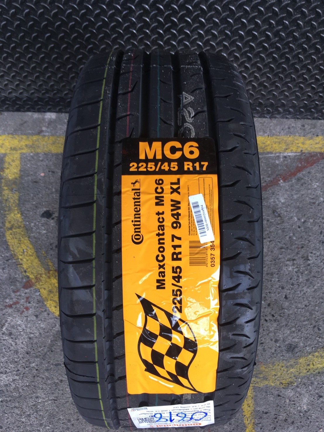 CONTINENTAL CONTACT MC6 225-45-17 ปี18 ราคาถูกลง