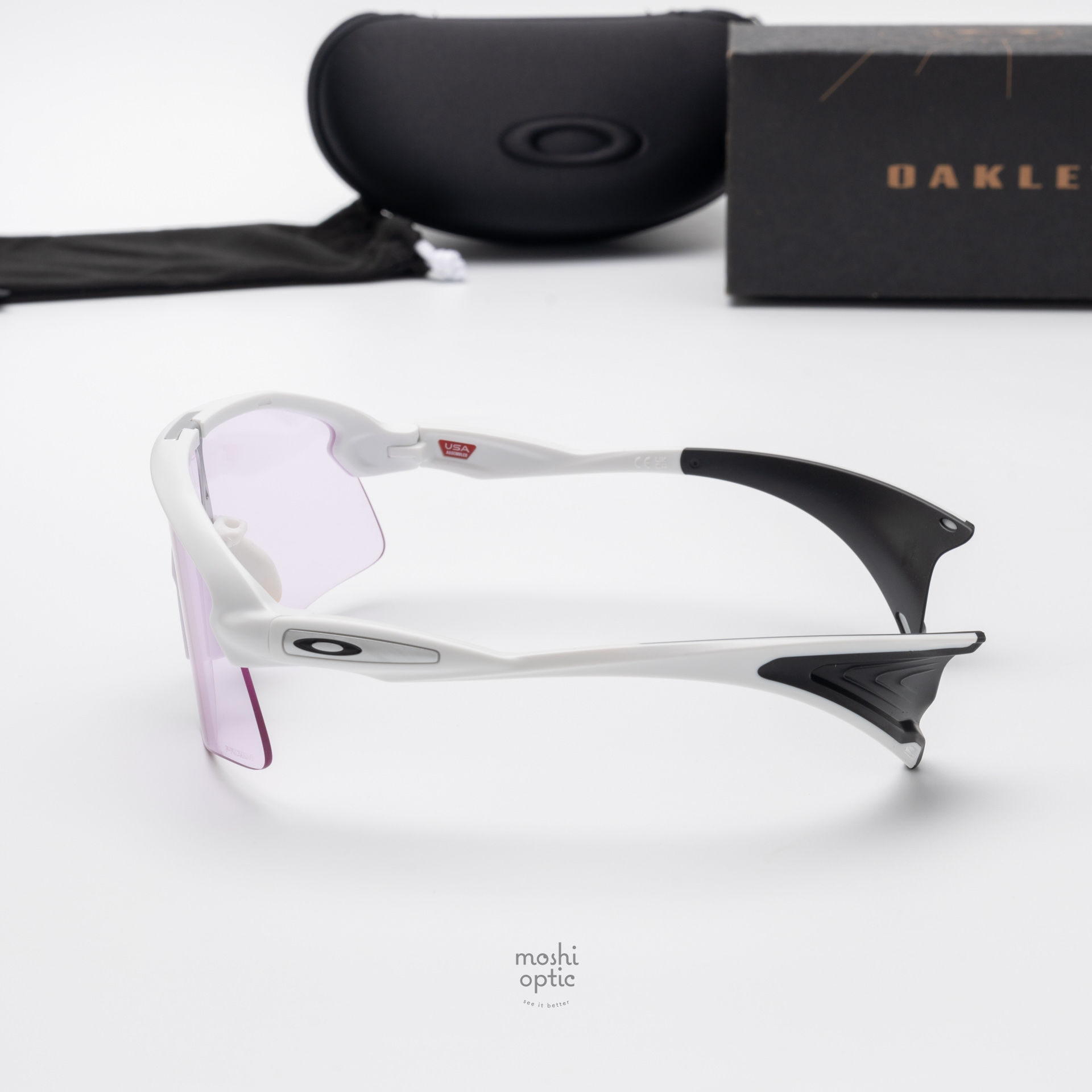 OAKLEY STUNT DEVIL S OO9518-07 Matte White Prizm Low Light