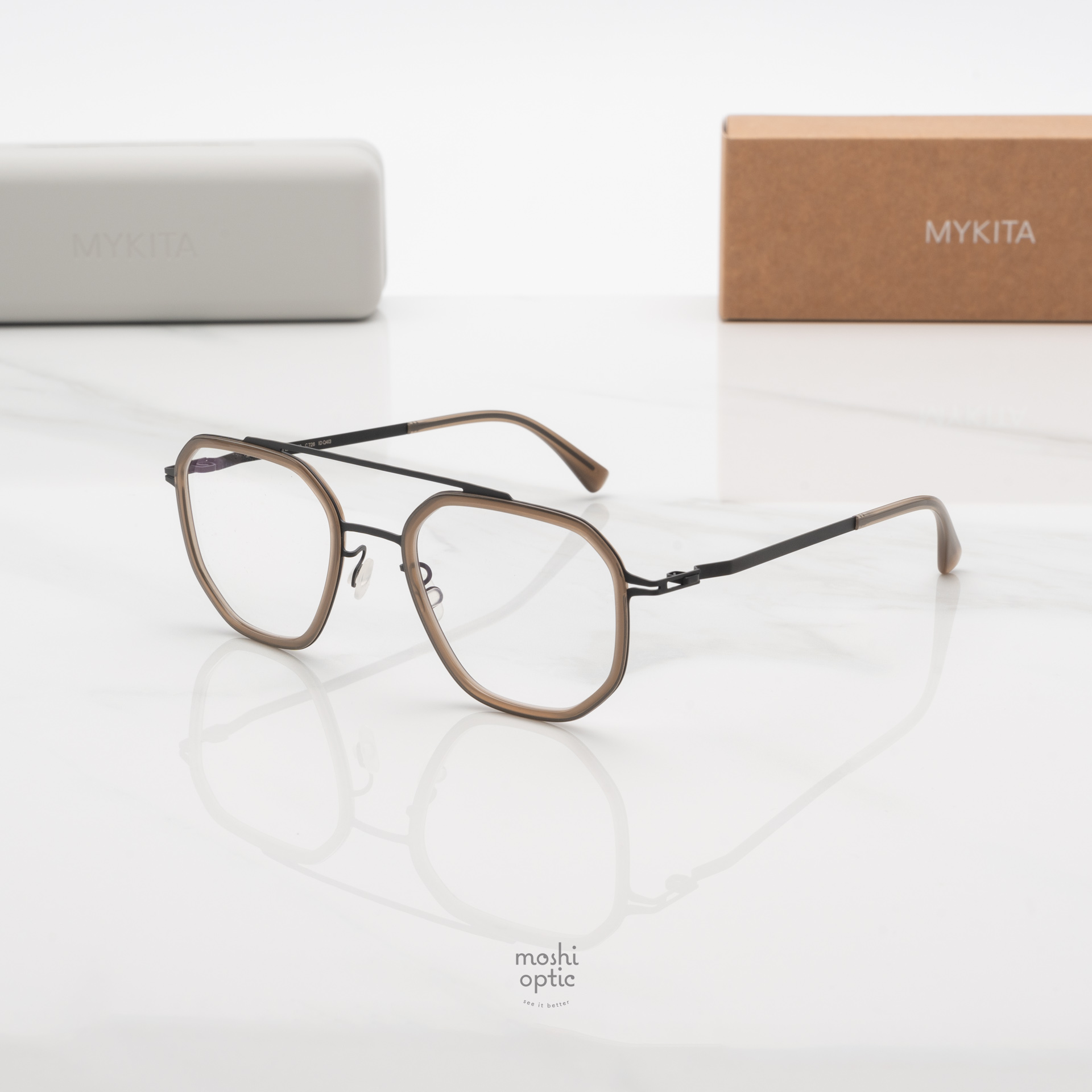 แว่นสายตา MYKITA SATU A70 Black Taupe