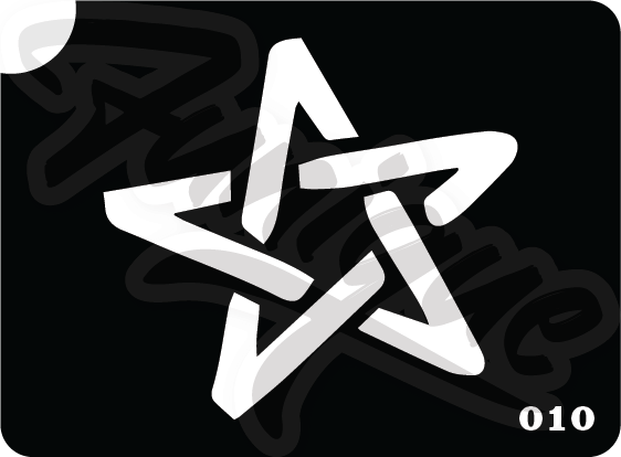 SET 4 Stencil บล็อกสติกเกอร์ รอยสักกากเพชร เพ้นท์กากเพชร กลิตเตอร์ Funique สติ๊กเกอร์ แบบลาย DIY งานประดิษฐ์