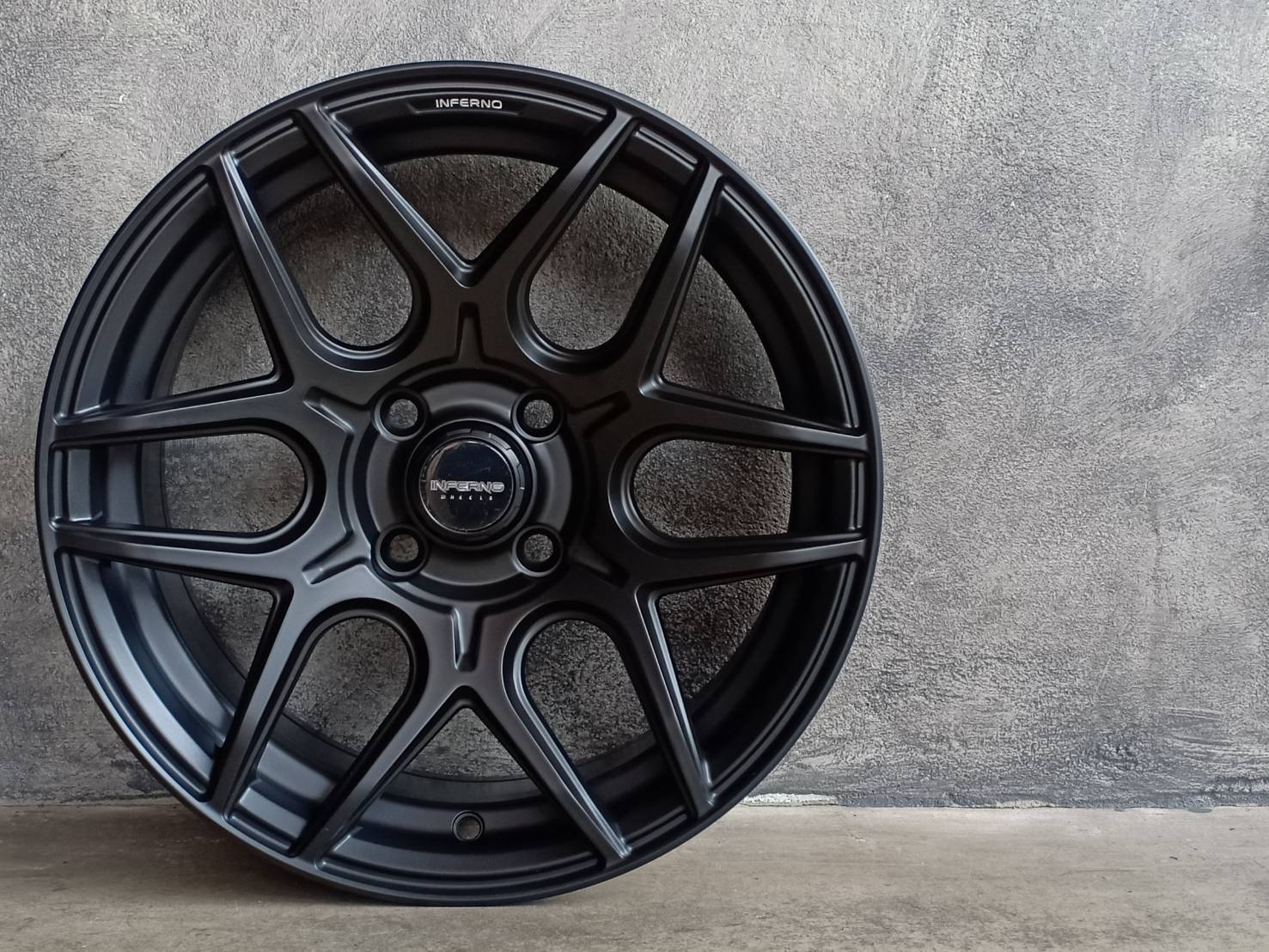 ล้อแม็กขอบ 15 236 15X7 4X100 35 73.1 MATT BLACK