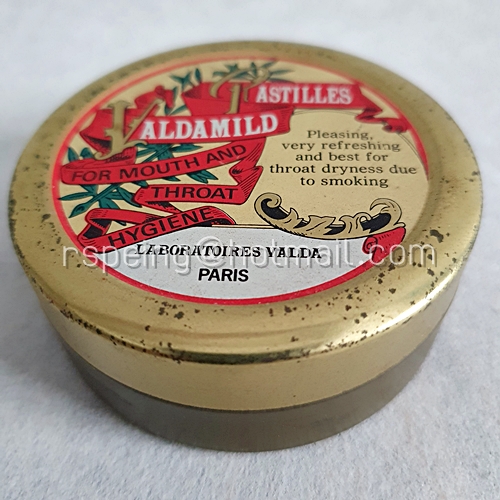 กล่องลูกอมสมุนไพร Pastilles Valdamild (ฉลากสีแดง)