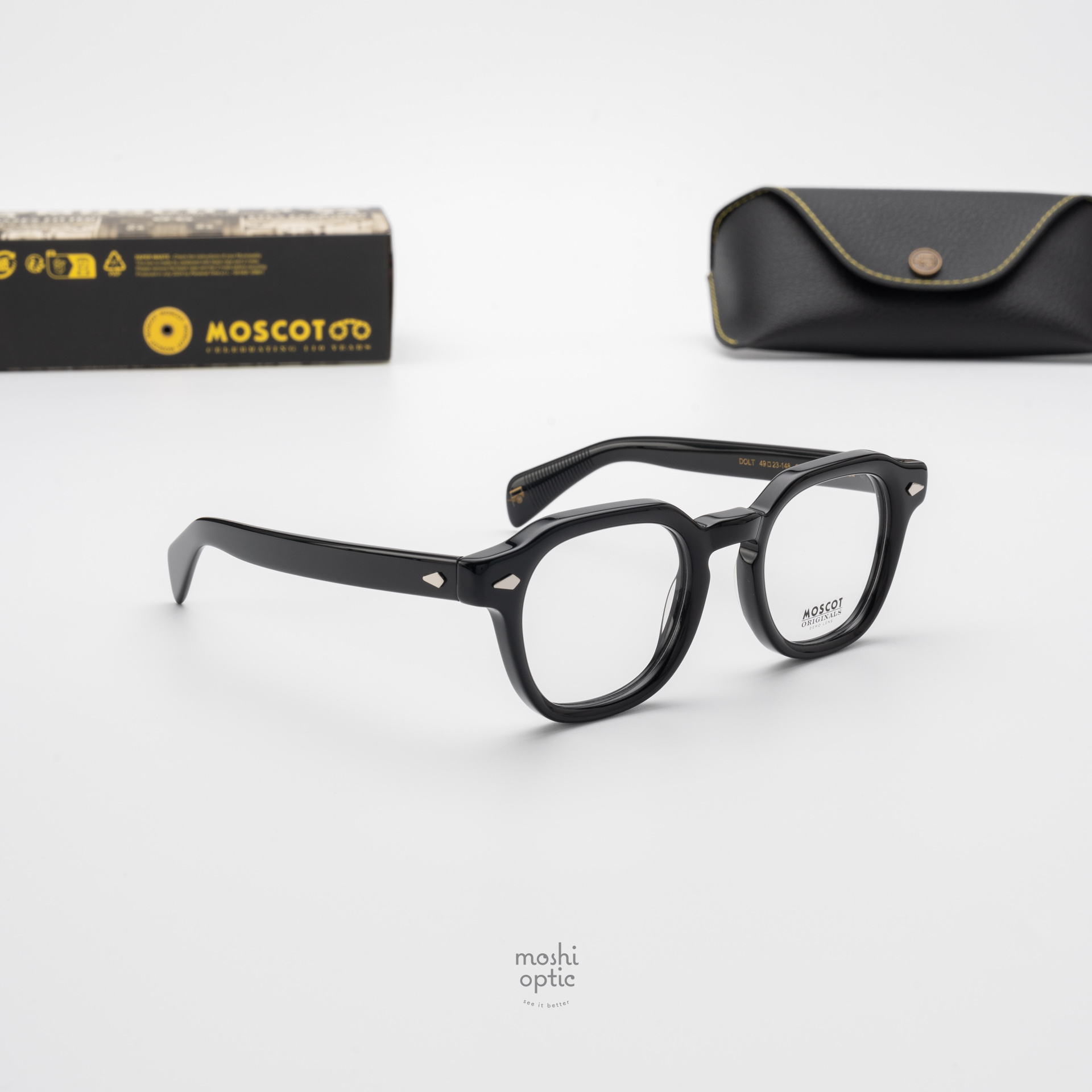 แว่นสายตา Moscot Dolt Black