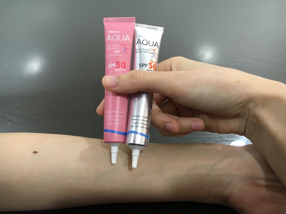 ครีมกันแดดเนื้อมูสสูตรน้ำ มิสทิน/มิสทีน อะควา