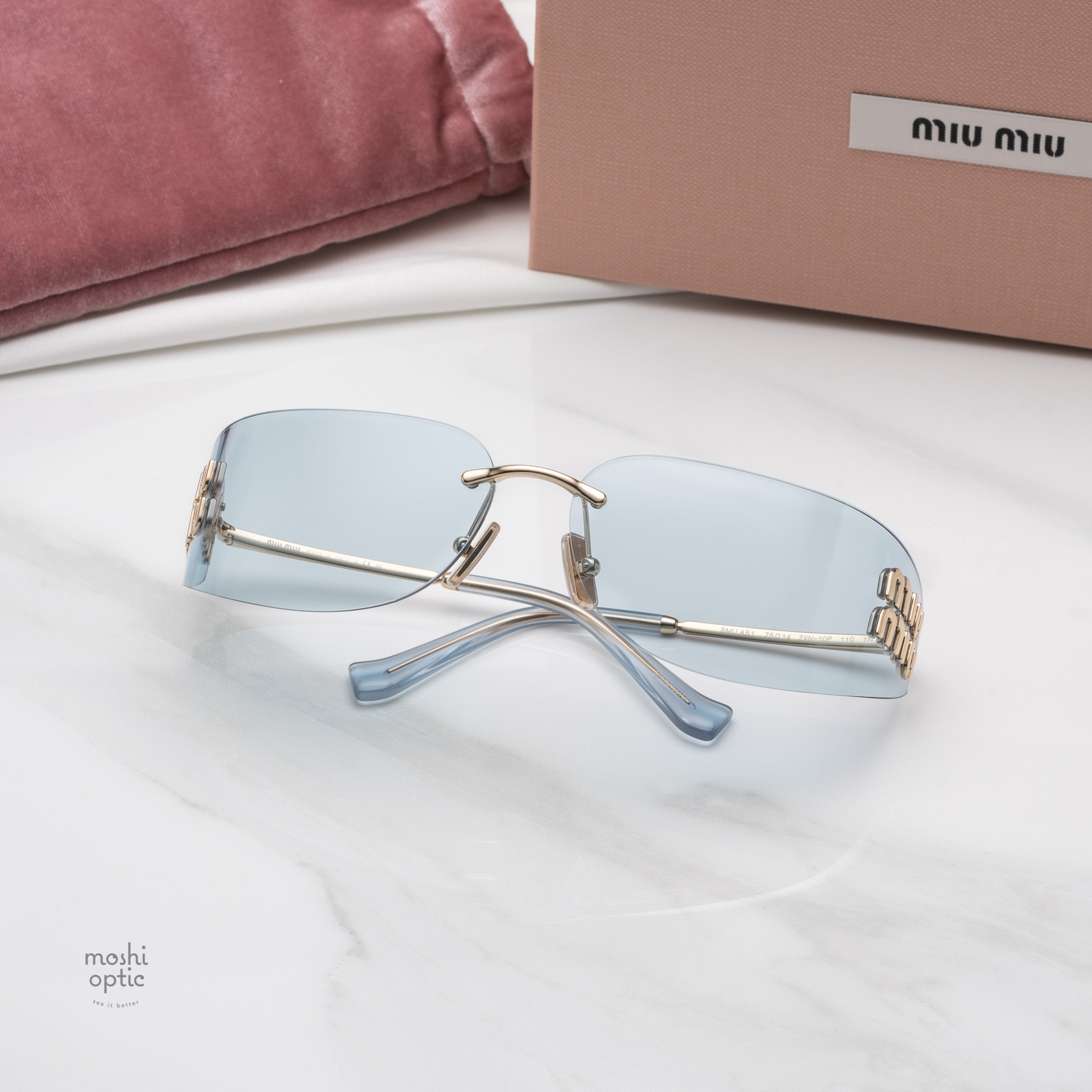 แว่นกันแดด Miu Miu MUA51S ZVN10P สำเนา