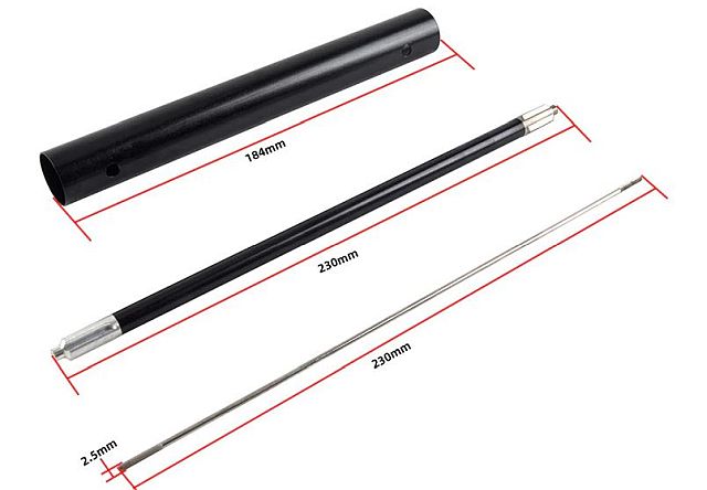 600-700 -Elbow Tail Boom Set (ชุดบูมสั้นหางยกไซด์ 600-700)