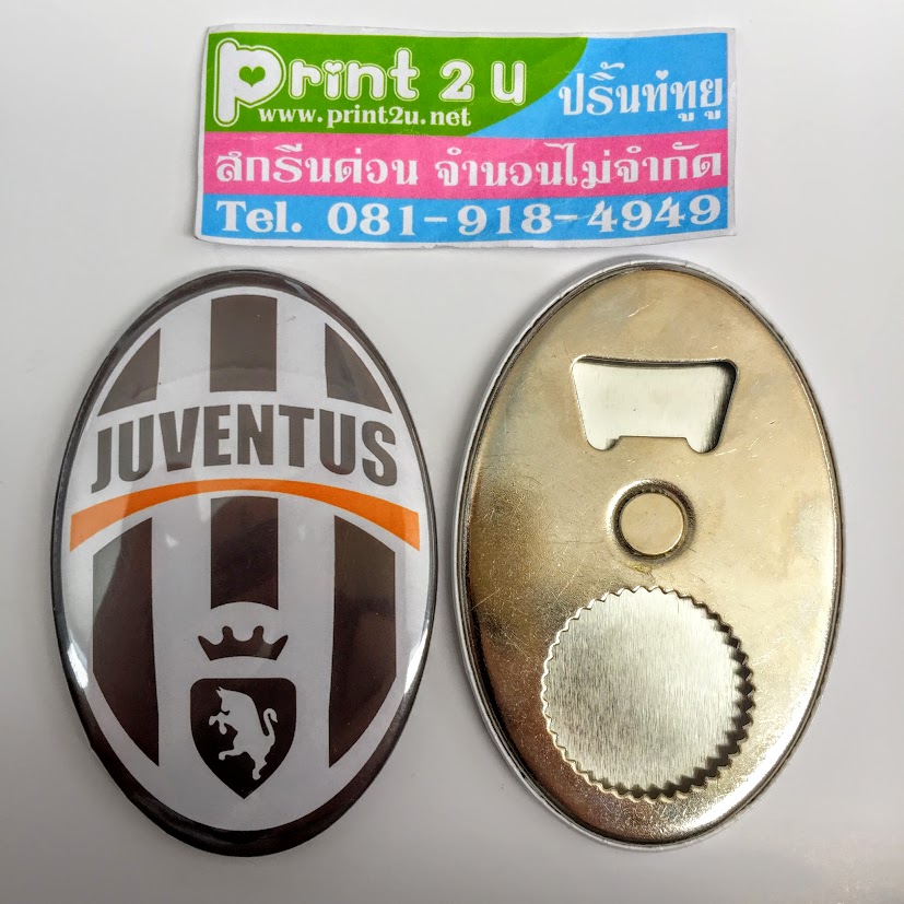 ที่เปิดขวดวงรีติดตู้เย็น 6x9 cm