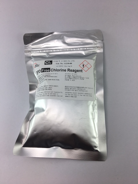 Chlorine Free(DPD) 0.02-2.00 mg/L Cl2 100/pk "C-MAC"