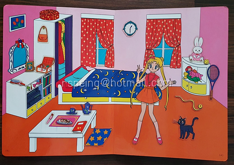 สมุดติดสติ๊กเกอร์โฟมนูน เซเลอร์มูน