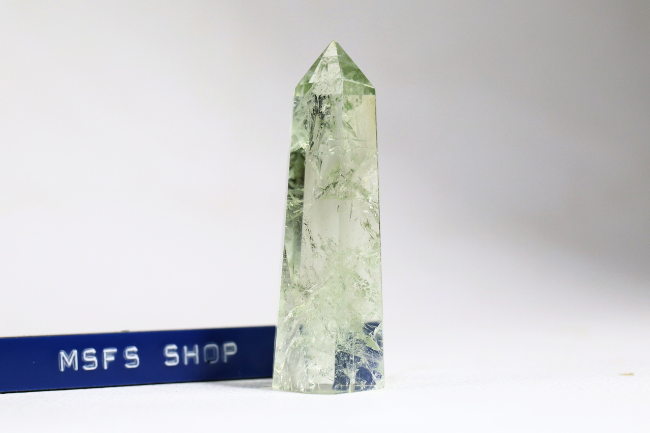 [Vintage] หิน Quartz Crystal ไม่ทราบชนิด รูปทรง Pillar Point [Obelisk] ขนาดเล็ก ชิ้นที่ 2