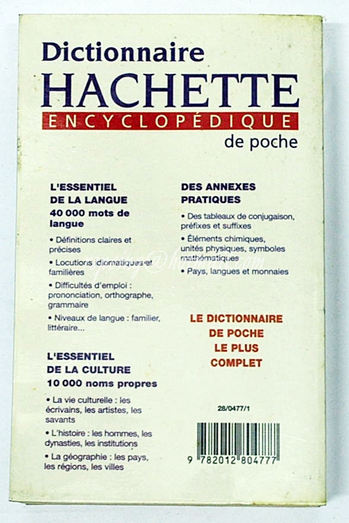 Dictionnaire Hachette Encyclopedique de poche