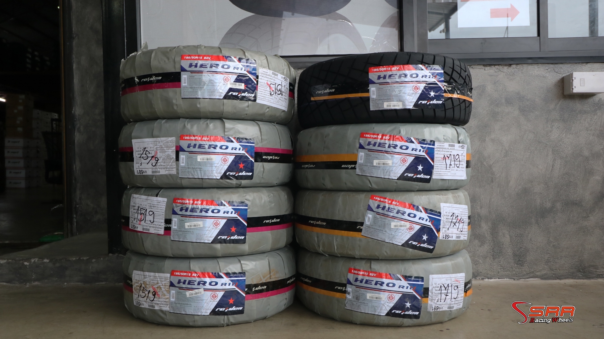 HERO R111 195/50-15 ปี19 ขอบขาว ราคาถูก