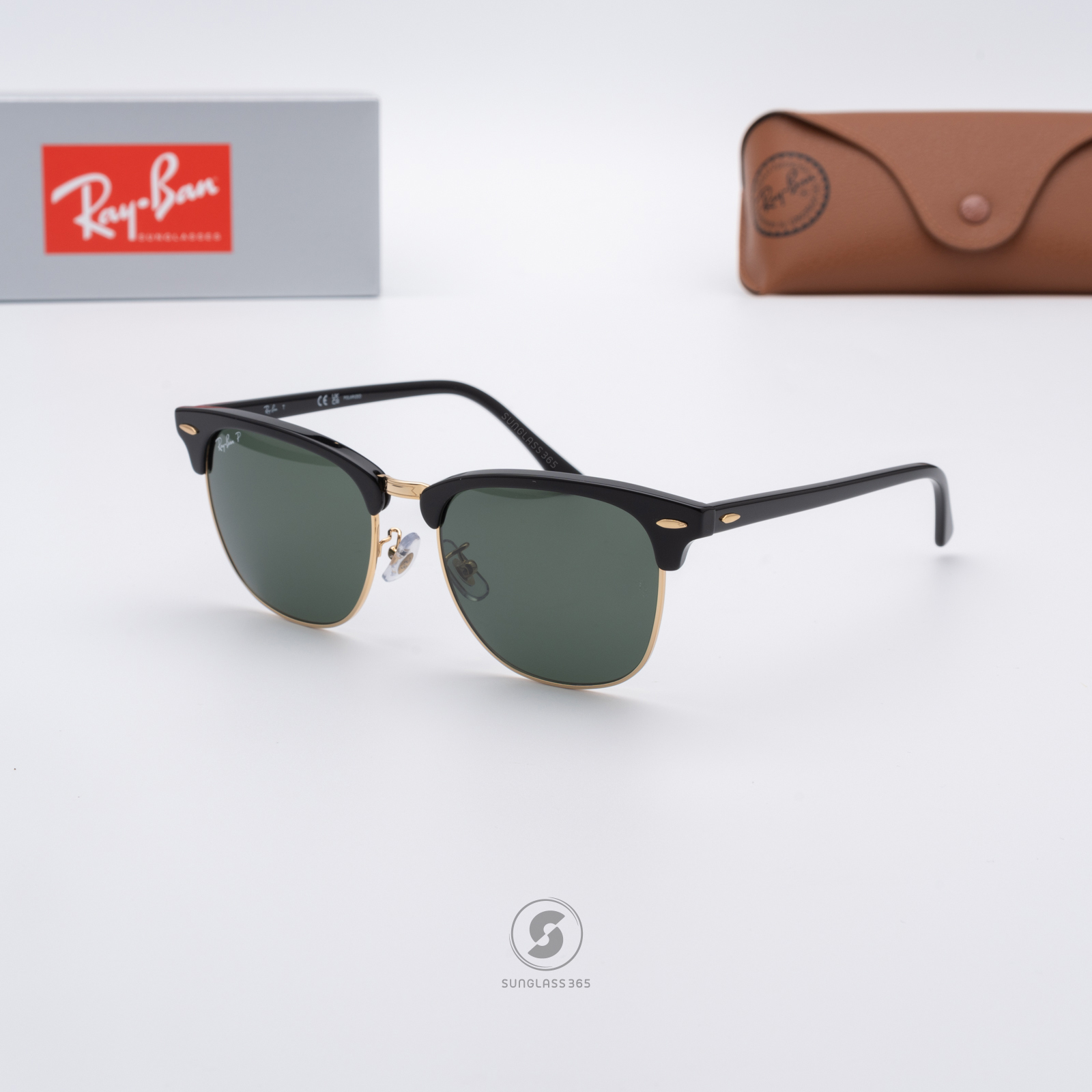 Ray Ban RB3016F 901/58 Clubmaster Polarized lenses