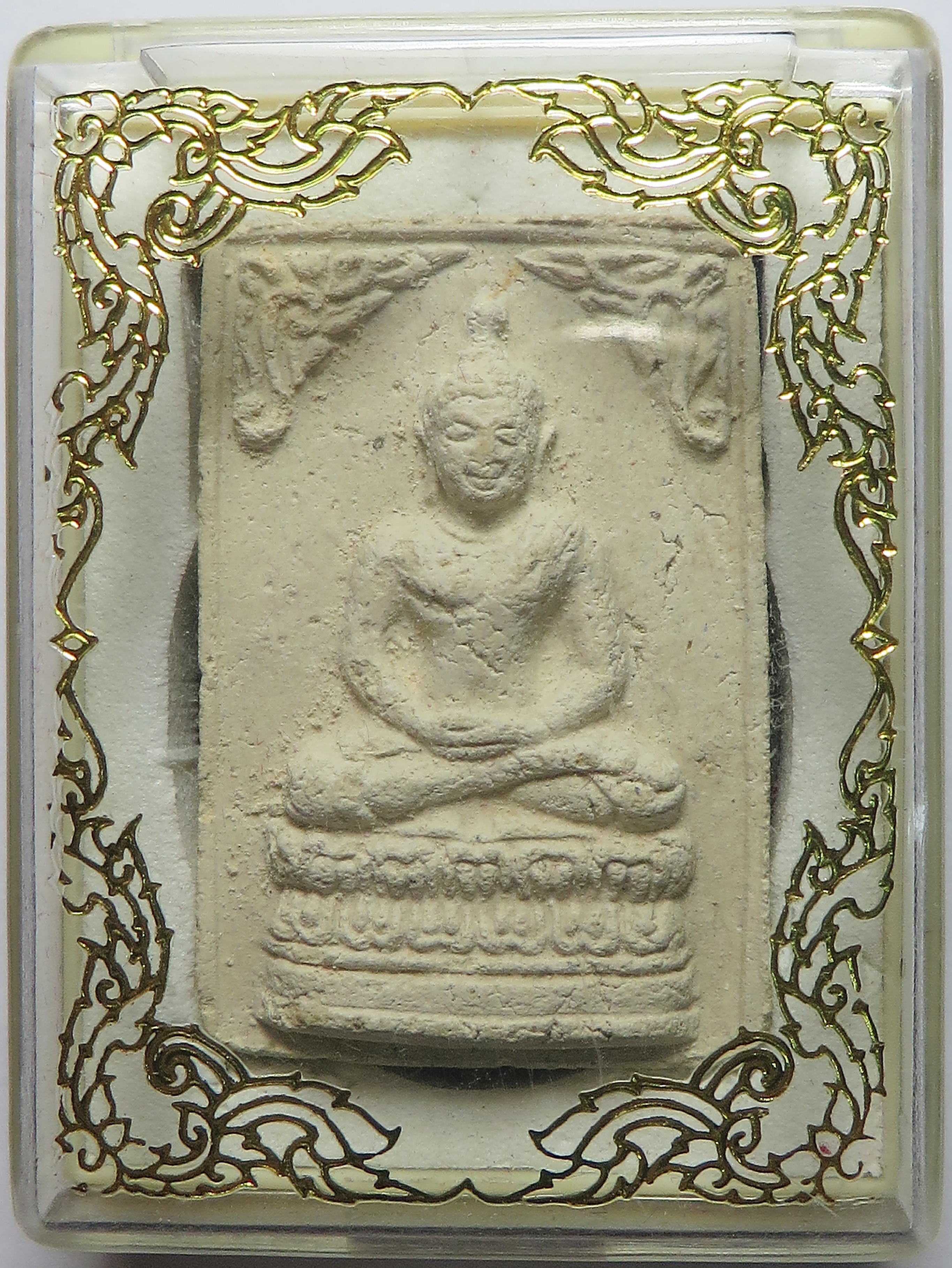 1818 พระสมเด็จ (หนา) พระอาจารย์ สืบ อนุจาโร วัดกุฏีทอง จ.อยุธยา เนื้อผงพุทธคุณ ฝังตะกรุด