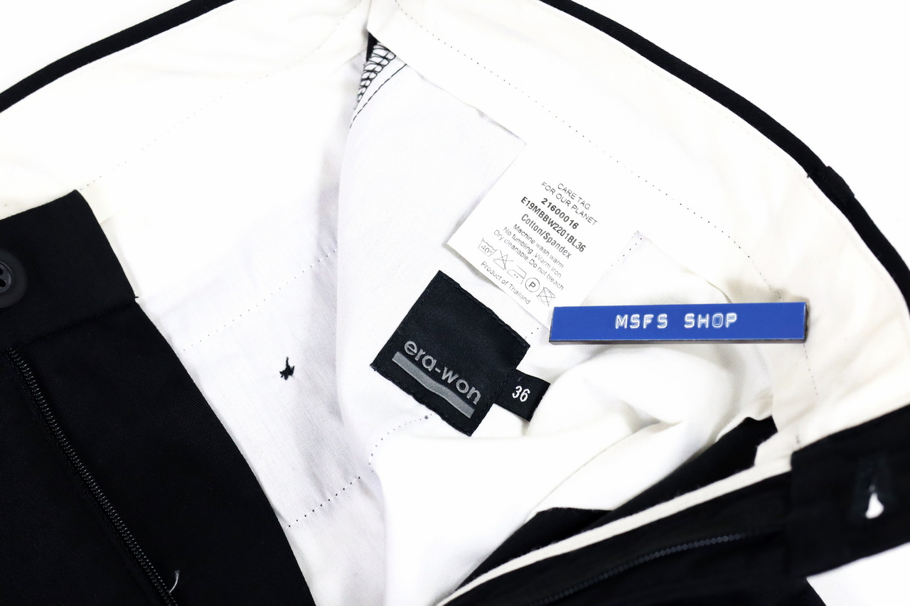 กางเกงสแล็ค Era-Won Skinny Workday สีดำ ไซส์ 38"