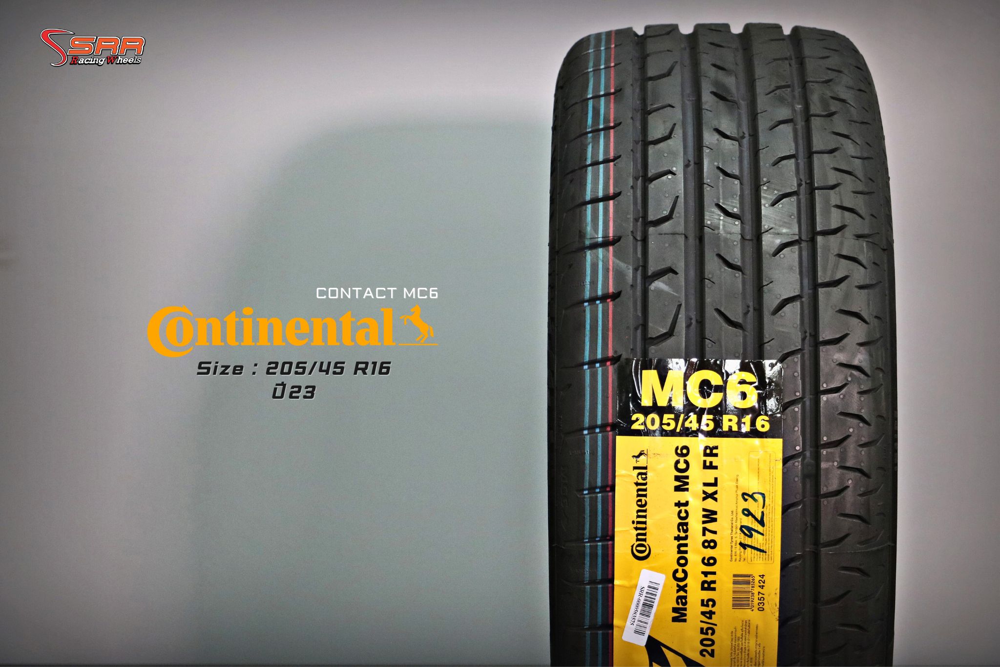 CONTINENTAL CONTACT MC6 ขนาด 205/45R16 ปี2023