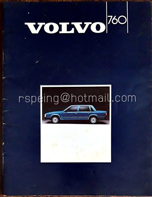 โบรชัวร์รถ VOLVO 760