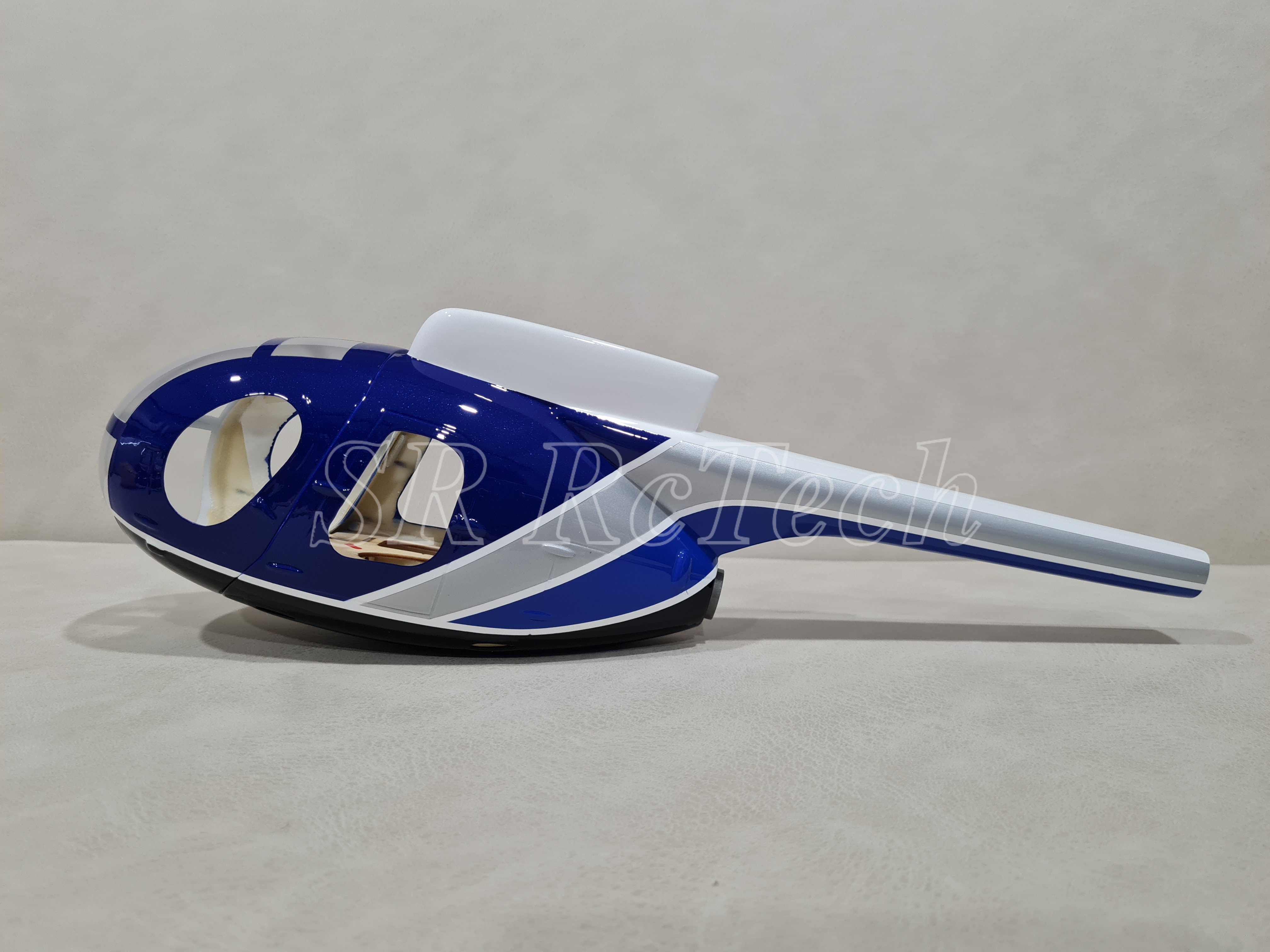 250 - MD500E Blue Police Scale Fuselage for M2, Trex250