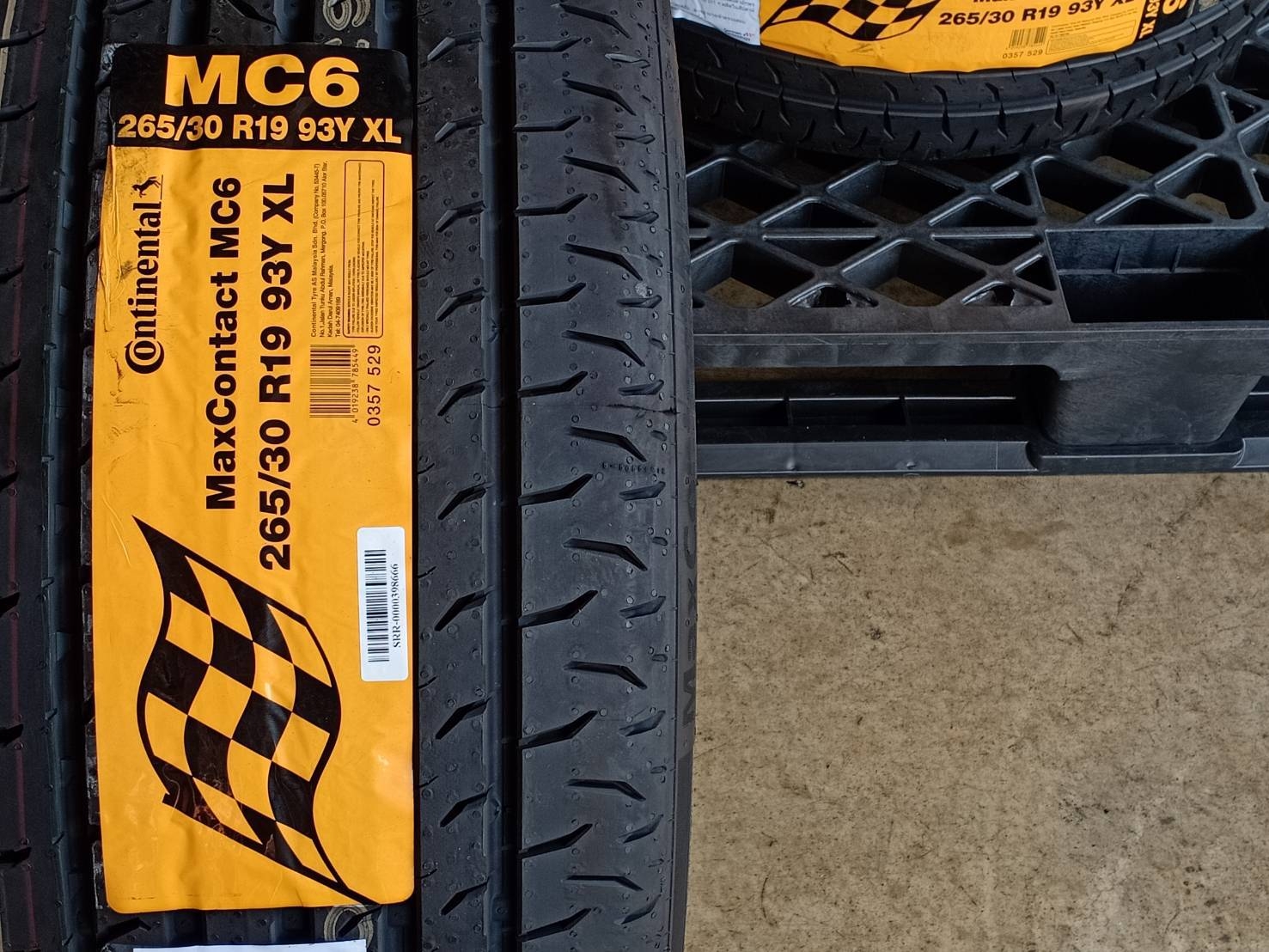 CONTINENTAL 265/30R19 CONTACT MC6 93Y XL MADE IN MALAYSIA