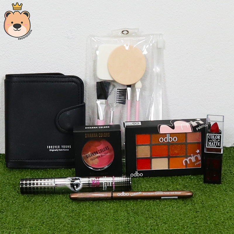 ของขวัญให้แฟนสาว ของขวัญผู้หญิง เม็ดโฟมเต็มกล่อง (กระเป๋าตัง+เซ็ตเครื่องสำอางค์ 6อย่าง) ของขวัญเซอร์ไพรส์ กล่องเปิดฝา