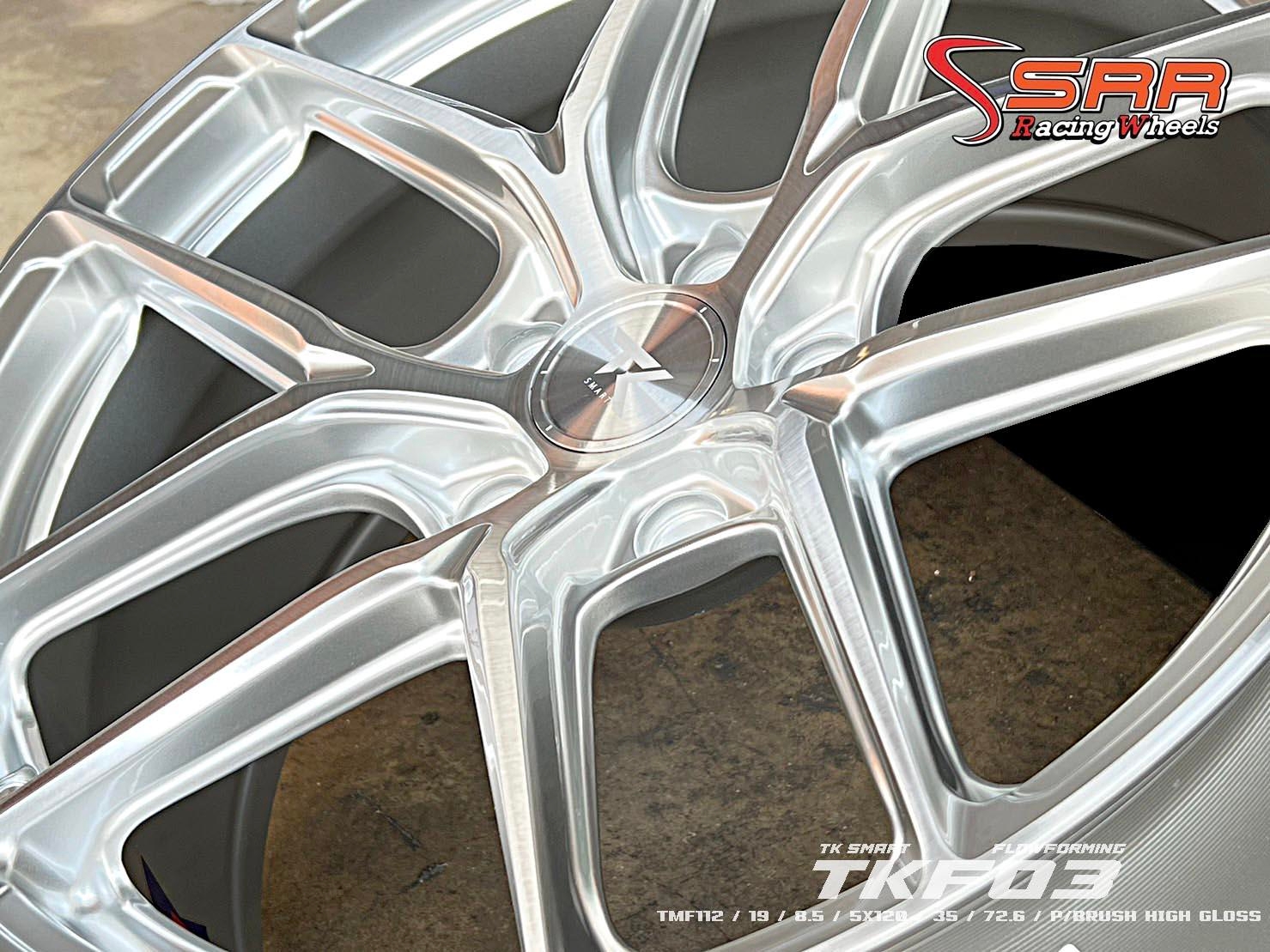 FLOWFORMING FOR BYD SEAL : TMF112 19X8.5 5X120 35 P/BRUSH HIGH GLOSS (หน้าเงาร่องซิลเวอร์)
