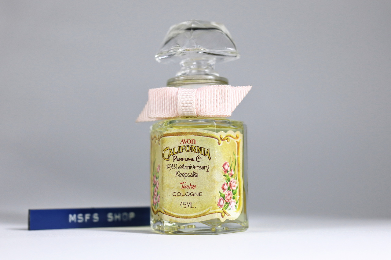 [Vintage] AVON California Perfume Co. 1981 Anniversary Keepsake Tasha Cologne 45ml Splash แบบแต้ม
