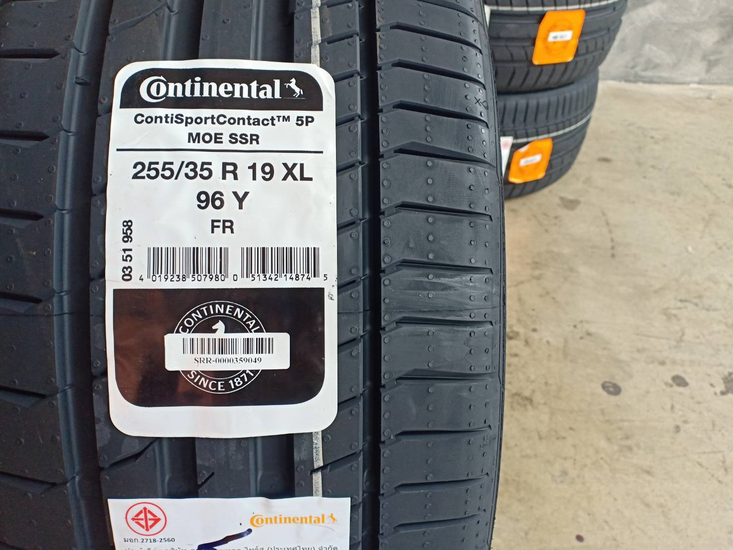 CONTINENTAL CSC5 SSR 255/35-19 เส้น 10000 ปกติ 16000